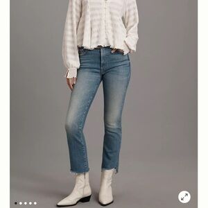 Mother denim: The insider crop step fray, monkey in the middle, size 26, nwt!